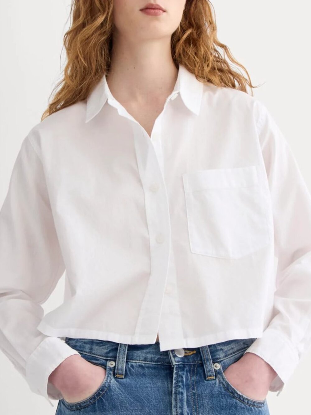 The Way-Short Shirt in Silky Cotton White